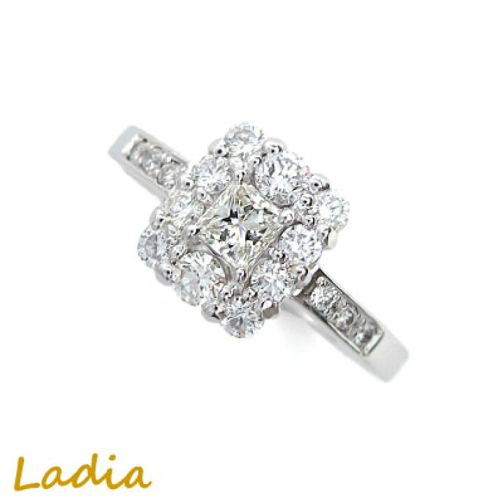 楽天市場】ダイヤモンド リング プリンセスカット Pt900 0.2ct VVS1 L 