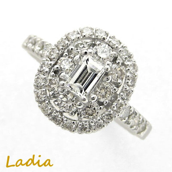 楽天市場】ダイヤモンド リング 0.226ct Iカラー VS1 Pt900 バゲット 