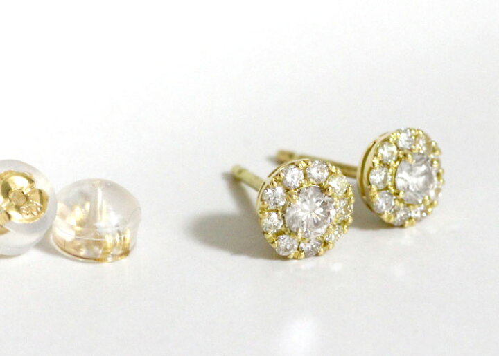 セール?K18 天然ダイヤモンド ピアス 計0.50ct 