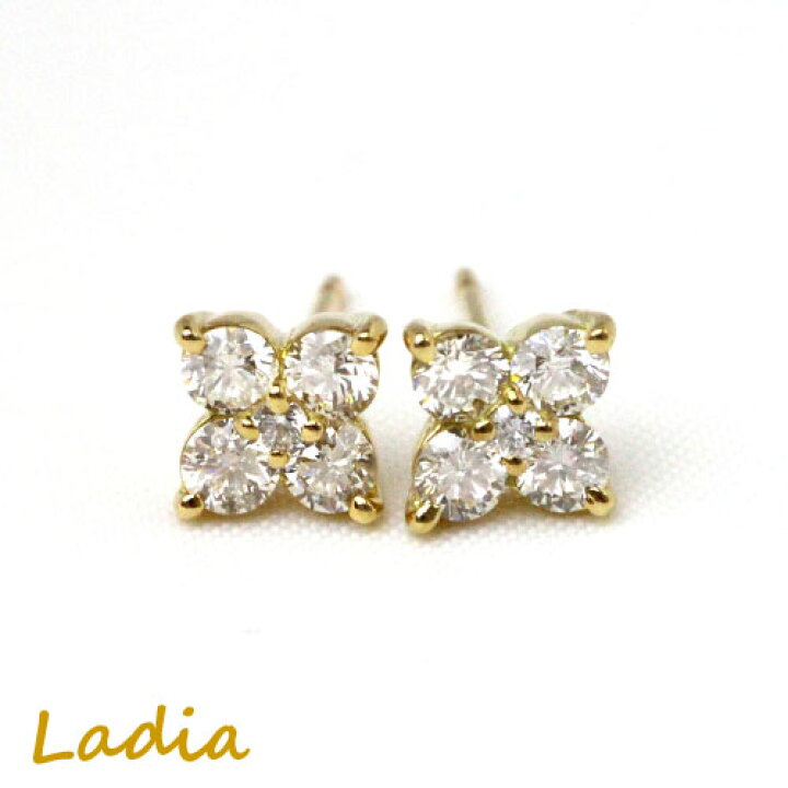 楽天市場】ダイヤモンド ピアス 0.5ct K18 イエローゴールド 0.25ct  