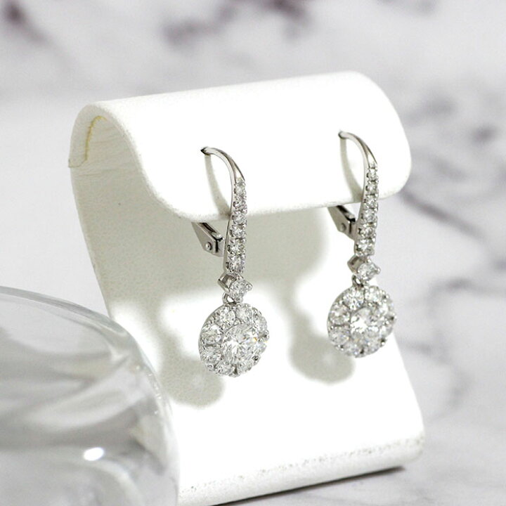 楽天市場】新商品 ダイヤモンド ピアス 0.3ct×0.3ct Eカラー SI-1 