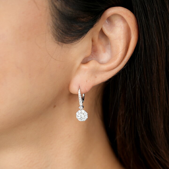 楽天市場】新商品 ダイヤモンド ピアス 0.3ct×0.3ct Eカラー SI-1  