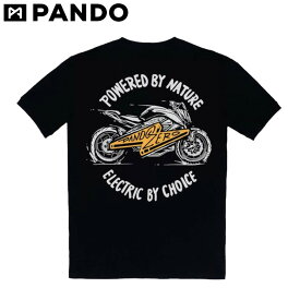 バイク用品TシャツPANDO MOTO(パンドモト)MIKE ZERO 1 Mike-ZERO-1アパレル 小さいサイズ有 BLACK(ブラック) 取寄品