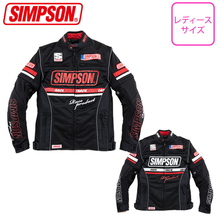 楽天市場】【特価】レディースバイクジャケットライディングSIMPSON  