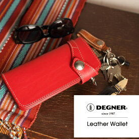 バイク 財布 レザー DEGNER Leather Wallet レザーウォレット W-26 バイク 財布 ウォレット 本革 レザー デグナー DEGNER