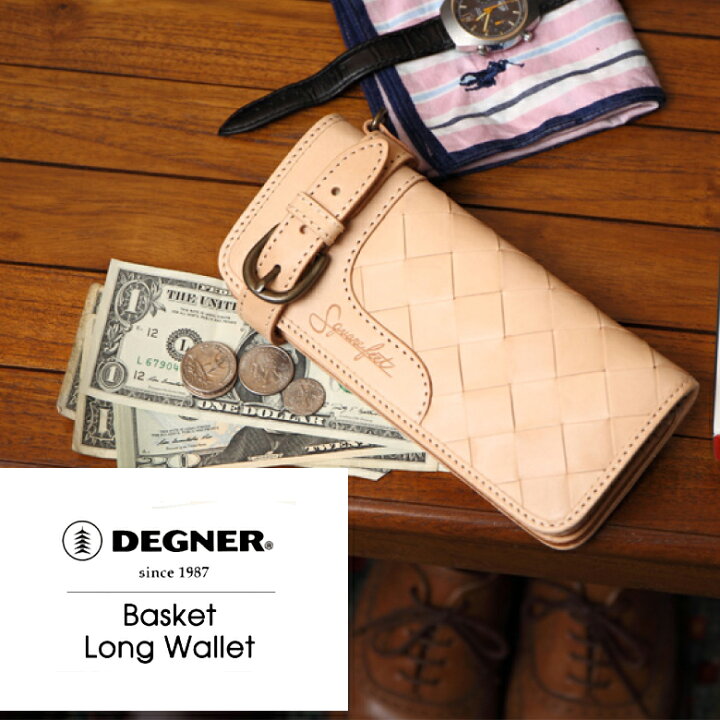 楽天市場】バイク 財布 レザー DEGNER Basket Long Wallet バスケット 
