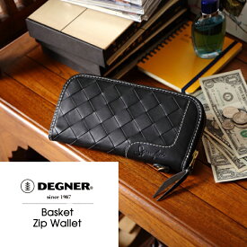 バイク 財布 レザー DEGNER Basket Zip Wallet バスケットジップウォレット SFW-9 バイク 財布 ウォレット レザー 本革 デグナー DEGNER