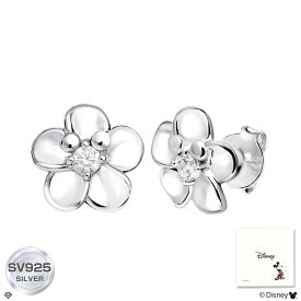 【お買い物マラソン|最大10％オフ◆クーポン有】ララクリスティー ハワイアンジュエリー ピアス シルバー Disney 「ミッキー」 プルメリア ピアス LARA Christie