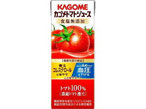 カゴメ トマトジュース食塩無添加 紙200ml×12