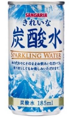 サンガリア きれいな炭酸水 缶１８５ｍｌ×30 売却 【69%OFF!】