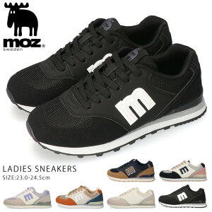 【48時間限定5%OFFクーポン】moz モズ スニーカー レディース 歩きやすい 履きやすい 疲れない 軽量 かわいい おしゃれ ローカット 通勤 通学 シューズ 靴 MZ-10255【2411L】