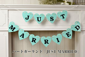 ガーランド 結婚式 just married ブルー 結婚 前撮り ウェディング 受付 飾り ウェルカムスペース 飾りつけ 前撮りアイテム 和装 にも似合う グッズ フォトプロップス に おしゃれ アイテム ガーランド 【ネコポス便 送料無料】