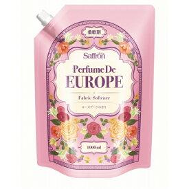 香りサフロン柔軟剤パフュームドヨーロッパ　ローズブーケの香り大容量　1000ml×2個