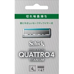 シック クアトロ4 チタニウム 替刃 4個入※取り寄せ商品 返品不可
