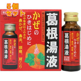 【第2類医薬品】葛根湯液WS（30ml×3本入）【セルフメディケーション税制対象】×5個