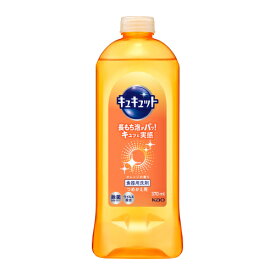 花王　キュキュット　食器用洗剤　オレンジの香り　詰替　370ml