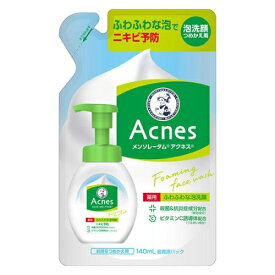 【医薬部外品】ロート製薬　アクネス薬用泡洗顔替　140ml