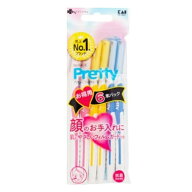 くらしリズム　貝印　プリティー　顔用　L字　お得用　6本パック×3個