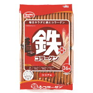 ハマダコンフェクト　鉄プラスコラーゲン　ウエハース　ココア味　36枚