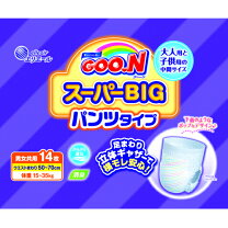 楽天市場】グーン スーパーbigパンツ 14枚入×6袋 753859 おむつの通販