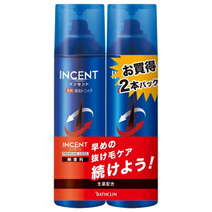 【医薬部外品】インセント 薬用育毛トニック 無香料 プレミアムクール ペアパック(190g×2本)