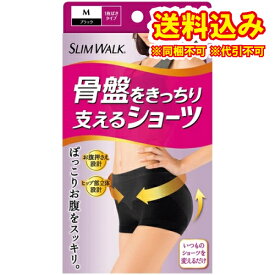 定形外）ピップ　スリムウォーク　骨盤をきっちり支えるショーツ　ブラック　M　1枚※取り寄せ商品　返品不可
