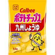 【在庫限り】カルビー　ポテトチップス　九州しょうゆ　53g×12個