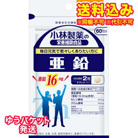 ゆうパケット）小林製薬　亜鉛　お徳用　120粒【お買い得品】