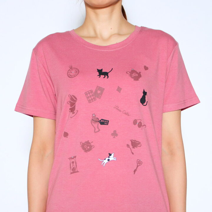 楽天市場 Tシャツ 半袖 Three Cats スリーキャット アリス柄ラインストーン付きプリントtシャツ レディース ストレッチ Uv加工 吸水速乾dry 接触冷感 薄手 Tシャツ M L Ll 3l オフ ピンク ネイビー ライトグレー 春 夏 21w デイリーライフ通販店レディハート 楽天市場 Tシャツ 半袖 Three Cats スリーキャット アリス柄ラインストーン付きプリントtシャツ レディース ストレッチ Uv加工 吸水速乾dry 接触冷感 薄手 Tシャツ M L Ll 3l オフ ピンク ネイビー ライトグレー 春 夏 21w デイリーライフ通販店レディハート