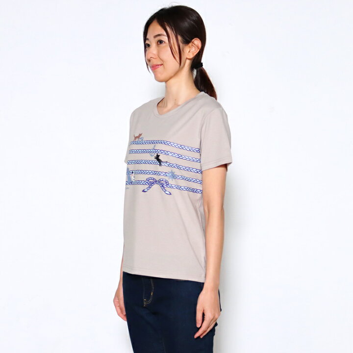 楽天市場】Tシャツ 半袖 Three Cats（スリーキャット） マリンボーダー  