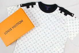 ★楽天スーパーセール限定価格★ ルイヴィトン LOUISVUITTON モノグラム Tシャツ ホワイト 半袖 RW211B EQ9 FKTS23 [M]レディース トップスAランク I625