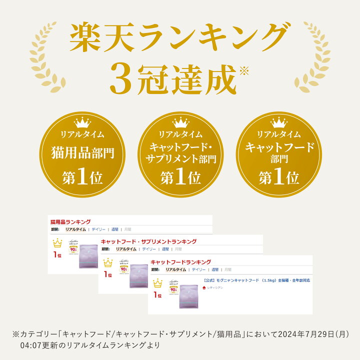 楽天市場】【公式】モグニャンキャットフード （1.5kg）全猫種 全年齢 