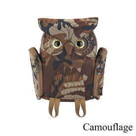 【Hug.FACTORY(ハグファクトリー)】【OW-346】The Owls - ミミズク ■クラシック バックパック・レディース ■ MORN リュックサック コットン ポリエステル ■ スティーブ・チャン【MORN CREATIONS(モーン・クリエイションズ)】