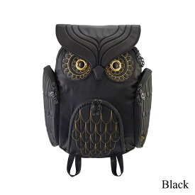 【Hug.FACTORY(ハグファクトリー)】【OW-381】The Owls - ミミズク ■ クラシック バックパック ゴールドエンブロ ・Lサイズ■MORN リュックサック 撥水加工ナイロン ■ スティーブ・チャン【MORN CREATIONS(モーン・クリエイションズ)】