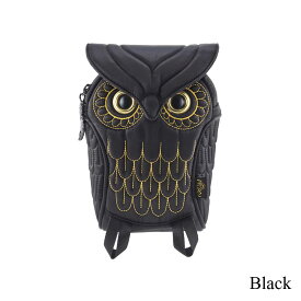 【Hug.FACTORY(ハグファクトリー)】【OW-384】The Owls - ミミズク ■ポーチ ゴールドエンブロ ・Lサイズ■MORN ショルダーバック ショルダー ストラップ 撥水加工ナイロン ■ スティーブ・チャン【MORN CREATIONS(モーン・クリエイションズ)】