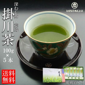 【大塚製茶】世界農業遺産「静岡の茶 草場農法」掛川茶 深むし茶【葉織100g袋×5本】★化粧箱入り★日本茶 緑茶 お茶 贈り物 お歳暮 贈答品 お返し 産地直送 静岡 日本 掛川市 お取り寄せ グルメ ギフト プレゼント