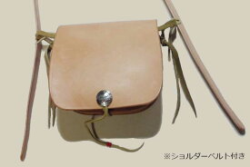 【完全受注生産】【Koudlka Leather(クーデルカ レザー)】【Mp-2r-NT】メディスンバッグ ■横型■（ショルダーベルト付き）ショルダー 本革 ゴローズ 元職人 goro's 継承 刻印入れ 対応 ビンテージ プレゼント オーダーメイド