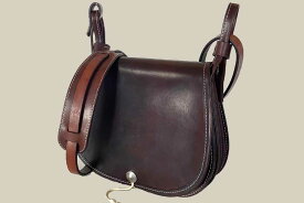【完全受注生産】【Koudlka Leather(クーデルカ レザー)】【HB-1a-BRBK】ハンティングバッグ L ■ レザーバッグ 大 ブラウン ブラック 革 メンズ ウォレット 本革 ゴローズ 元職人 goro's 継承 刻印入れ 対応 ビンテージ プレゼント オーダーメイド