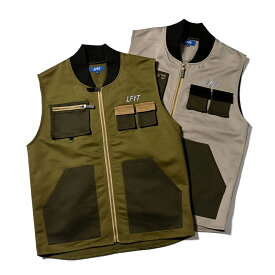 LFYT ラファイエット ベスト Lafayette ストリート ヒップホップ ラッパー ダンサー アメカジ カジュアル ブランド TONAL MULTI POCKET VEST LS240901