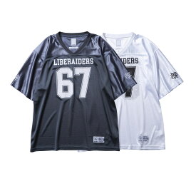 Liberaiders リベレイダース 半袖 Tシャツ ストリート ヒップホップ ダンス ラッパー ダンサーファッション アメカジ ミリタリー ワーク カジュアル アウトドア キャンプ ブランド FOOTBALL TEE 716012501