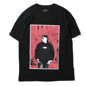 LOOSE × Nas ルーズ × ナズ Tシャツ 半袖 グラフィック プリント ダンサーファッション ストリート ヒップホップ ラッパー アメカジ カジュアル アウトドア キャンプ スポーツ ダンス ブランド LOOSE×NAS TEE #2 LO21SP-02 BLACK ブラック