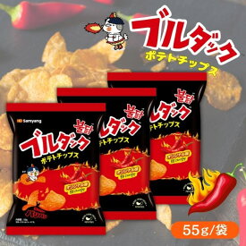 【3袋セット】ブルダックポテトチップ オリジナル おやつ スナック 韓国お菓子 韓国食品