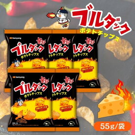 【5袋セット】ブルダックポテトチップ チーズ おやつ スナック 韓国お菓子 韓国食品