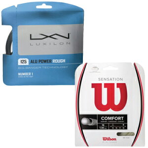 �yPRO LAB Player's Hybrid No.3�z���L�V�����iLUXILON�jALU POWER Rough 125 × �E�C���\���iWilson�jSENSATION 16