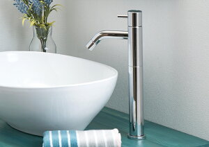 洗面 蛇口【単水栓】シングルレバー式 タイプB ロング|おしゃれ水栓 トイレ 洗面所 洗面ボウル用 玄関 シンプル 国産