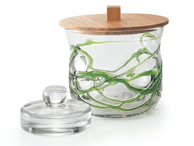 『一夜漬けポット　ハニーループ』ガラス食器　ガラス　ガラス鉢漬物容器　おしゃれ　かわいい　簡単　便利