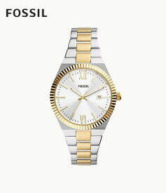 フォッシル FOSSIL 腕時計 SCARLETTE 三針デイト ツートーン ステンレススチールウォッチ ES5259 アナログ レディース 正規品