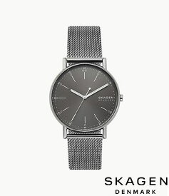 スカーゲン SKAGEN 腕時計 SIGNATUR 三針 グレースチールメッシュウォッチ SKW6577 メンズ アナログ 北欧 正規品