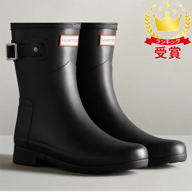 ハンター HUNTER オリジナル リファインド ショート レインブーツ レディース シューズ WFS2200RMA-BLK ラフィートスポーツ