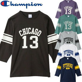 Champion チャンピオン 3/4スリーブフットボールTシャツ C3-C424 メンズ ベーシック